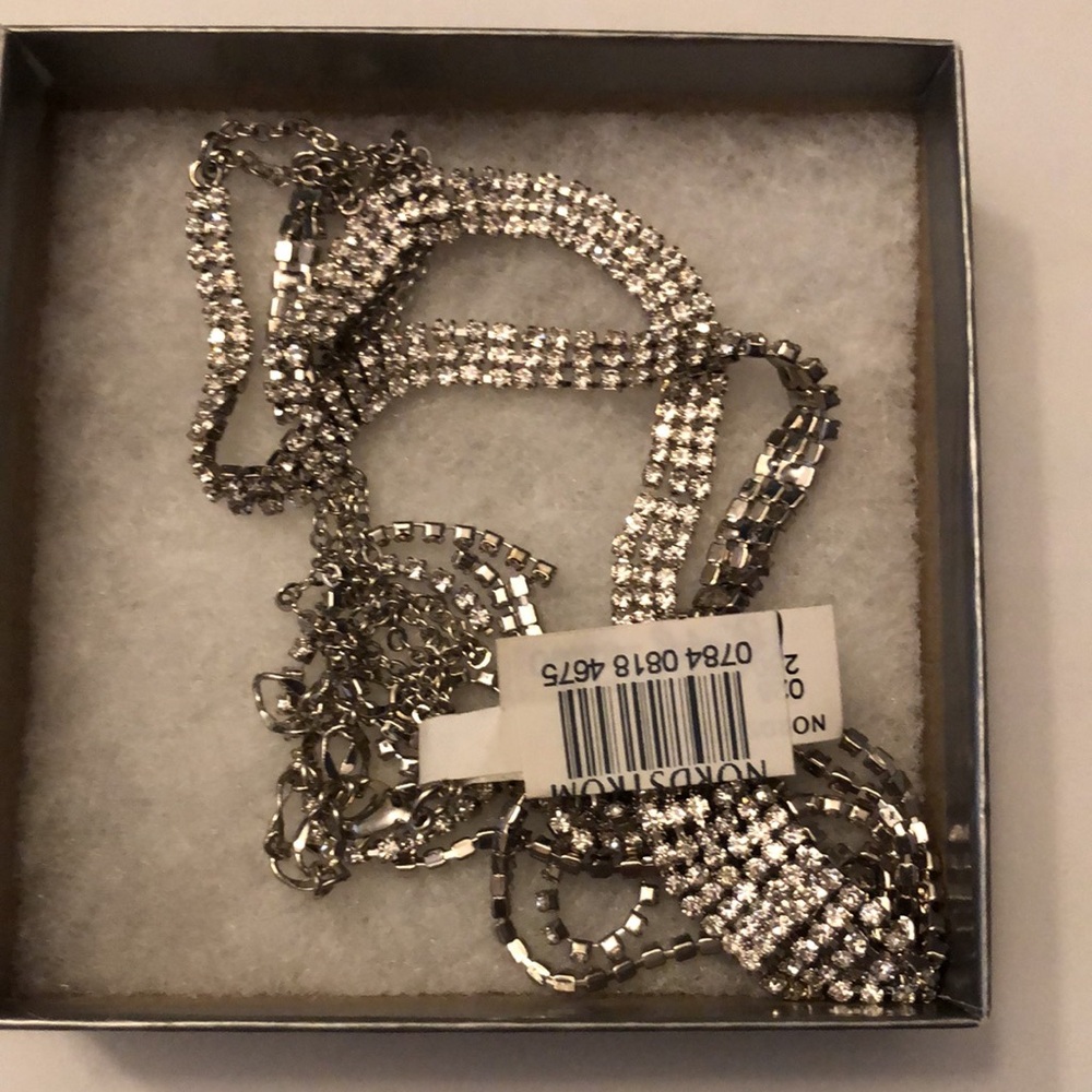 Nordstrom Long Faux Diamond Necklace - Picture 8 of 12